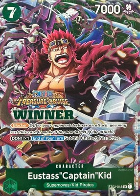 Eustass''Captain''Kid   ST02-013 Winner Pack Treasure Crusie Foil One Piece TCG NM
