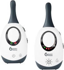 Audio Baby Monitor 300m Range - VOX, 2 Channels, Lightweight & Portable