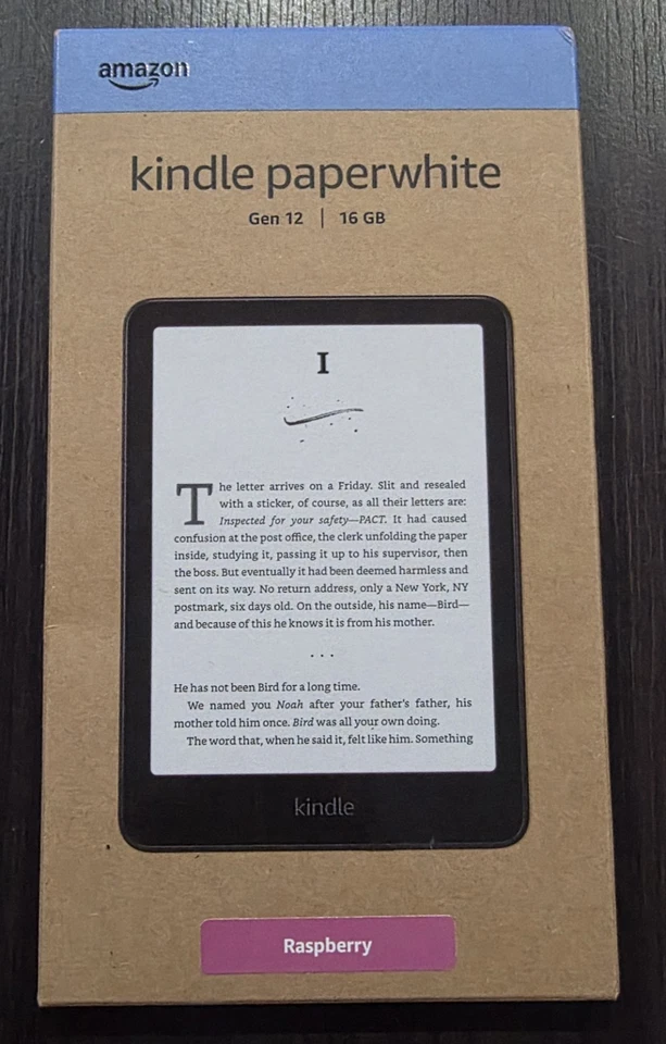 NEU AMAZON KINDLE PAPERWHITE GEN 12 16GB 7" RASPBERRY