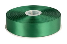 Forest Green Satin Ribbon Double Faced 1-1/2 Inch x 100 Yards Polyester Gift