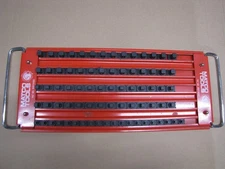 MATCO, TWISTLOCK SOCKET STORAGE TRAY.  1/2", 3/8" AND 1/4" DRIVE. Holds 76 PCS.