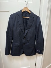 J. Crew Men's Ludlow Navy suit jacket Wool worsted with cotton - 34S NWOT