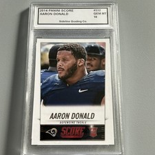 2014 Panini Score Aaron Donald #332 Rookie PSA 10 St. Louis Rams Football