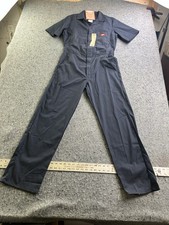 Men  s Dickies Short Sleeve Coveralls Small Reg 34x36 Blue Workwear New With Tag