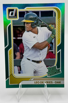2026 Panini Donruss - Leo De Vries - Rated Prospect Holo Green /25