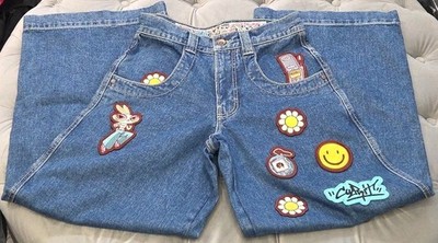 2011年発行　ancco ZINE「ME-LO-NN CLUB」 JNCO Jinco Los Angeles W101 Twin Cannon Wide Leg Dark Womens Jeans