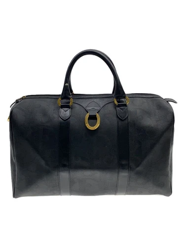 Sac Christian Dior Boston ANCIEN trotteur PVC noir motif complet occasion