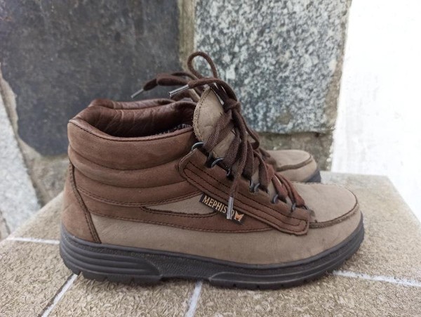 Women Mephisto Boots Beige Nubuck 36