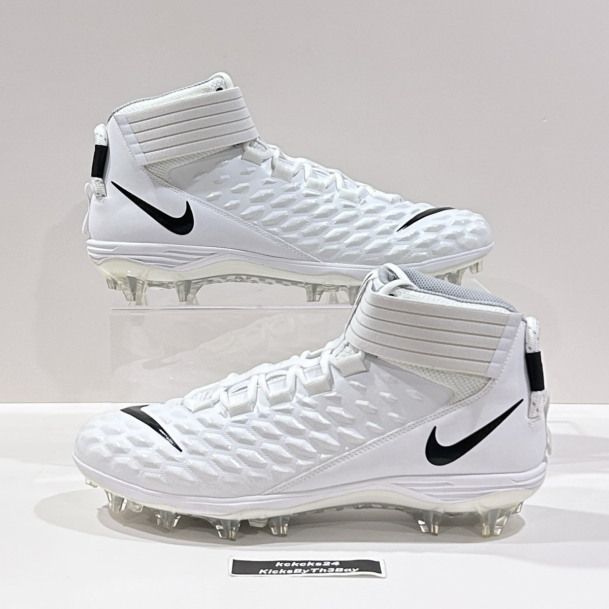 Size 13 Nike Force Savage Pro 2 TD Football Cleats White 