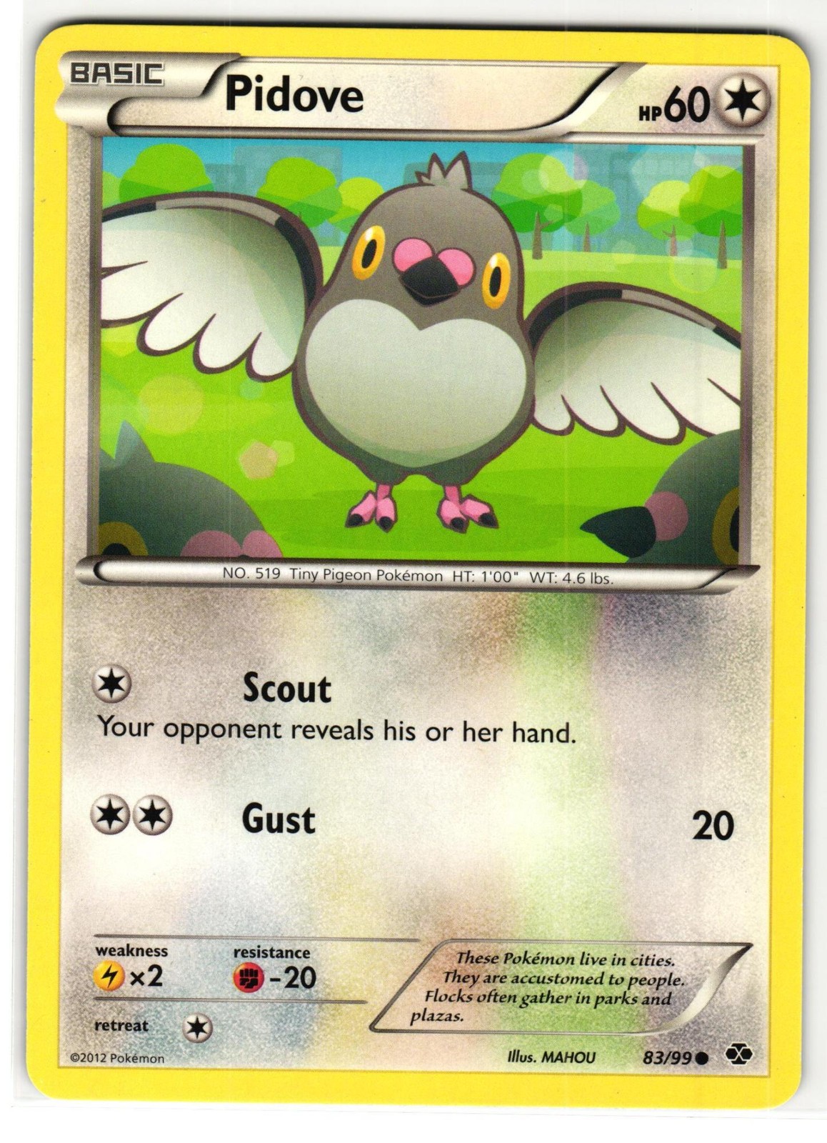 PIDOVE 83/99 NEXT DESTINIES ENGLISH POKEMON TCG