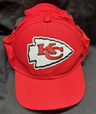NEW Officially Licensed NFL Kansas City Chiefs Dog Pet Baseball Hat Size Large