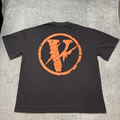 Vlone Fragment Friends T Shirt Black Orange Men s Size Large