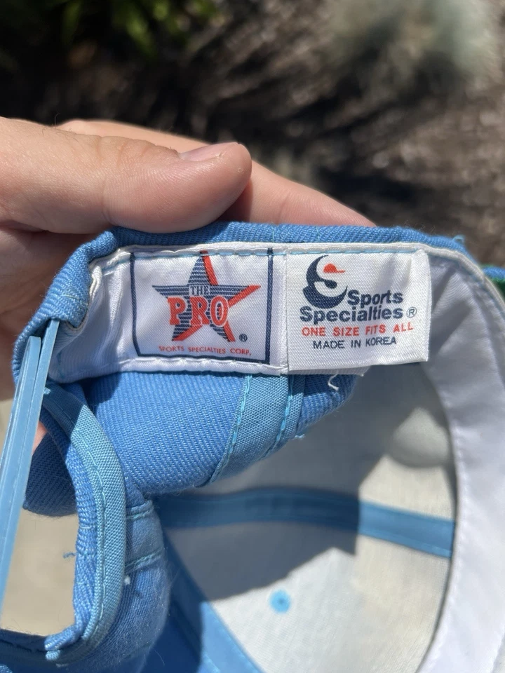 Винтажная шерстяная бейсболка University Of North Carolina UNC Tarheels Script синяя - Изображение 3 из 4