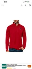 NWT Antigua Men's Illinois State Redbirds Dark Red Tribute 1/4 Zip Pullover