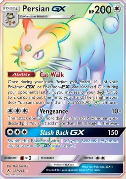Pokémon Snobilikat GX UNB-227 Secret Rare Deutsch Good