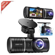 The Ultimate 1080P Dash Cam - Front, Rear  Inside with Night Vision  G-Sensor