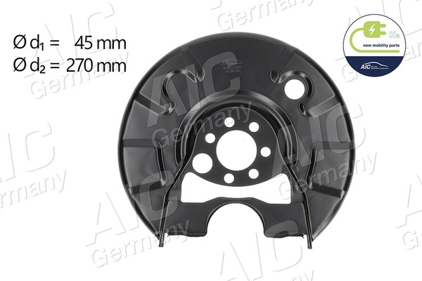 Spritzblech Bremsscheibe NEW Mobility Parts AIC 57601 FüR VW Golf 2 19E 1G1 B3 3-image