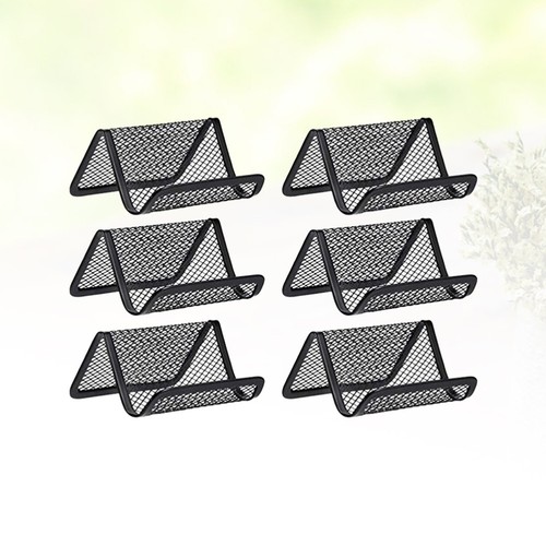 6 Pcs Geschäftskartenhalter Eisengehäuse Unternehmensorganisator - Bild 11 von 12
