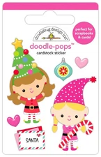Doodlebug Stickers 3D Doodle-pops Shaker-pops All 8 Oh What Fun Christmas 2025