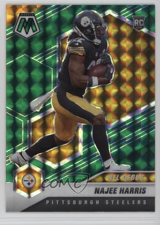 2021 Panini Mosaic NFL Debut Green Mosaic Prizm Najee Harris #252 18n6