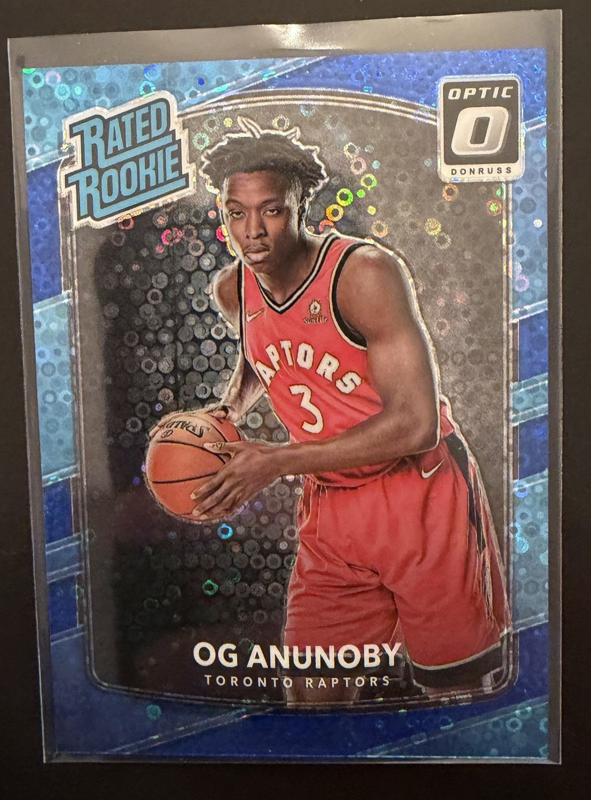 2017-18 Panini Donruss Optic - Rated Rookie OG Anunoby #178 Blue Fast Break /50