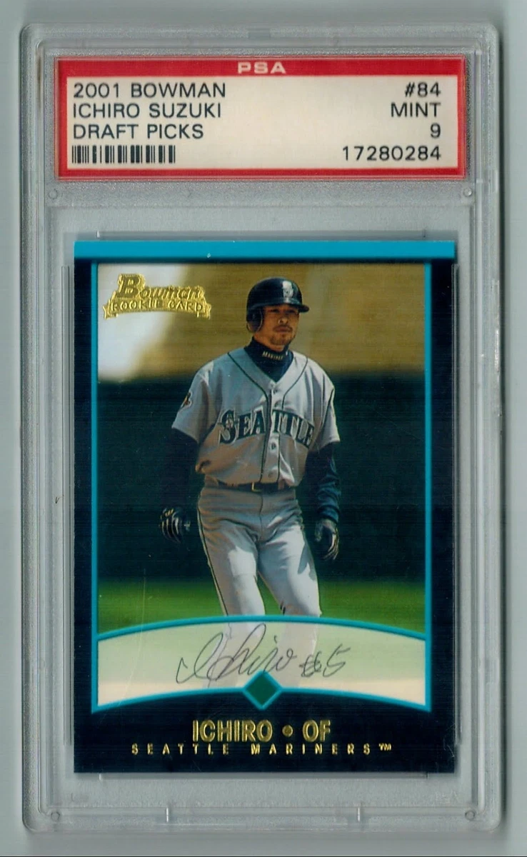 【PSA9】イチロー 2001 Bowman Draft ルーキーカード 黒枠 RC/PSA9】イチロー 2001 Bowman Draft ルーキーカード - メルカリ