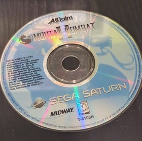 Acclaim Midway Mortal Kombat II Sega Saturn Complete with Manual