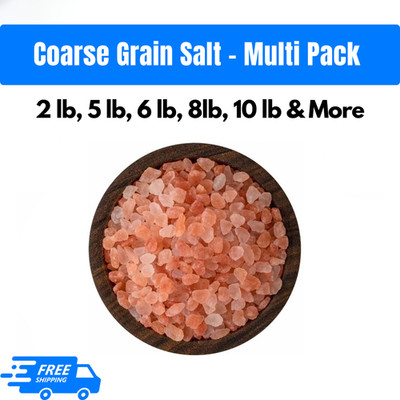 Pink Salt Coarse Grain Himalayan Salt   Multi Listing   Choose Your Size