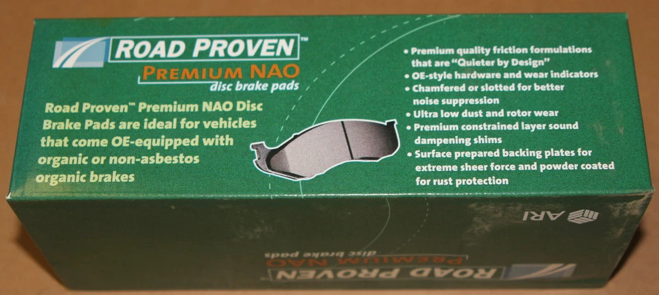 Fits 90-05 Chrysler Dodge Eagle Mitsubishi Front Brake Pads Road Proven 63-D484 - Image 3 of 3