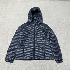 Tommy Hilfiger Jacket Women Large Blue Puffer Duck Down Lightweight Packable