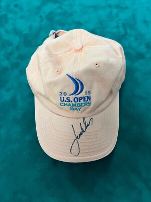 Jordan Spieth signierte 2015 US Open Golfkappe - persönlich erhalten + AFTAL RD COA