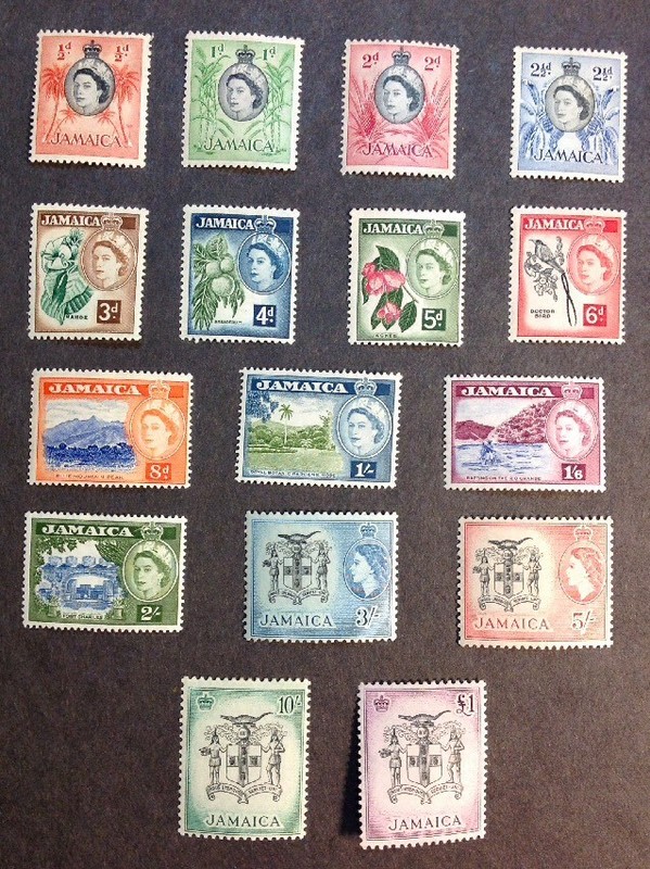 Jamaica 1956 Very Fine Mint LH Set of 16 Catalogs $102