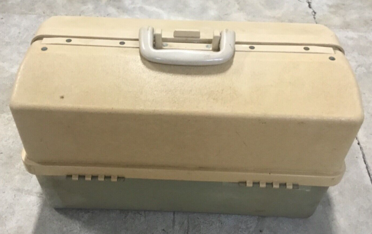 Vintage PLANO 8700 Fishing Tackle Box Seven Storage Shelves Vintage PLANO 8700 Fishing Tackle Box Seven Storage Shelves