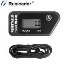 Digital Hour Meter JOB Timer Equipment Maintenan For 2 or 4 stroke Engine