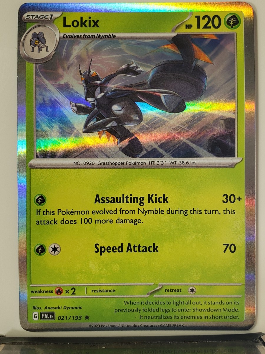 HOLO Lokix 021/193 NM / M - Paldea Evolved Scarlet Violet Pokemon