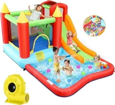 Inflatable Bounce House Endless Bouncing & Sliding fun Waterslide Park HouseKIDS