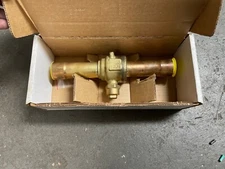Brass Mueller Refrigeration Cyclemaster Ball Valve AC17866 1-3/8 w/ ACCESS VALVE