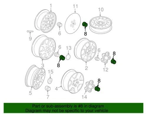 Tapa de tuerca de rueda genuina GM 1999-2012 Buick Chevrolet Pontiac Saturn 9594434 Foto 2 de 2