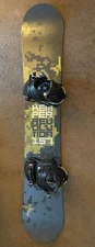 $799 Fiberglass Kemper Men's 157cm Snowboard w/ AVALANCHE Bindings (Easy On/Off)