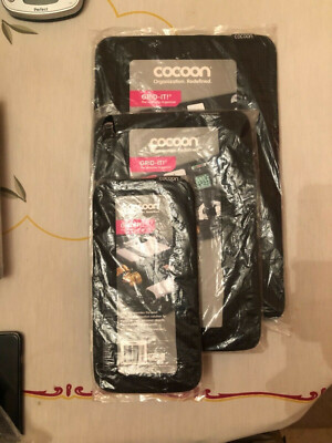 Lot of 3 Cocoon GRID-IT Organizer NEW Black Accessory Organizer Black