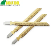 3pcs Vacuum Brazed Diamond Jigsaw Blade No.46 for Granite Marble Tiles