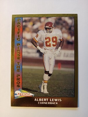 1991 Pacific Pacific Picks The Pros Gold Albert Lewis #21 Chiefs Mint Free Ship!