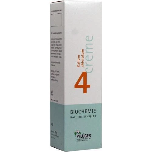 HOMÖOPATHISCHES LABORATORIUM ALEXANDER PFLÜGER GMBH & CO. KG BIOCHEMIE Pflüger 4 Kalium chloratum Creme 75 g PZN 5992727