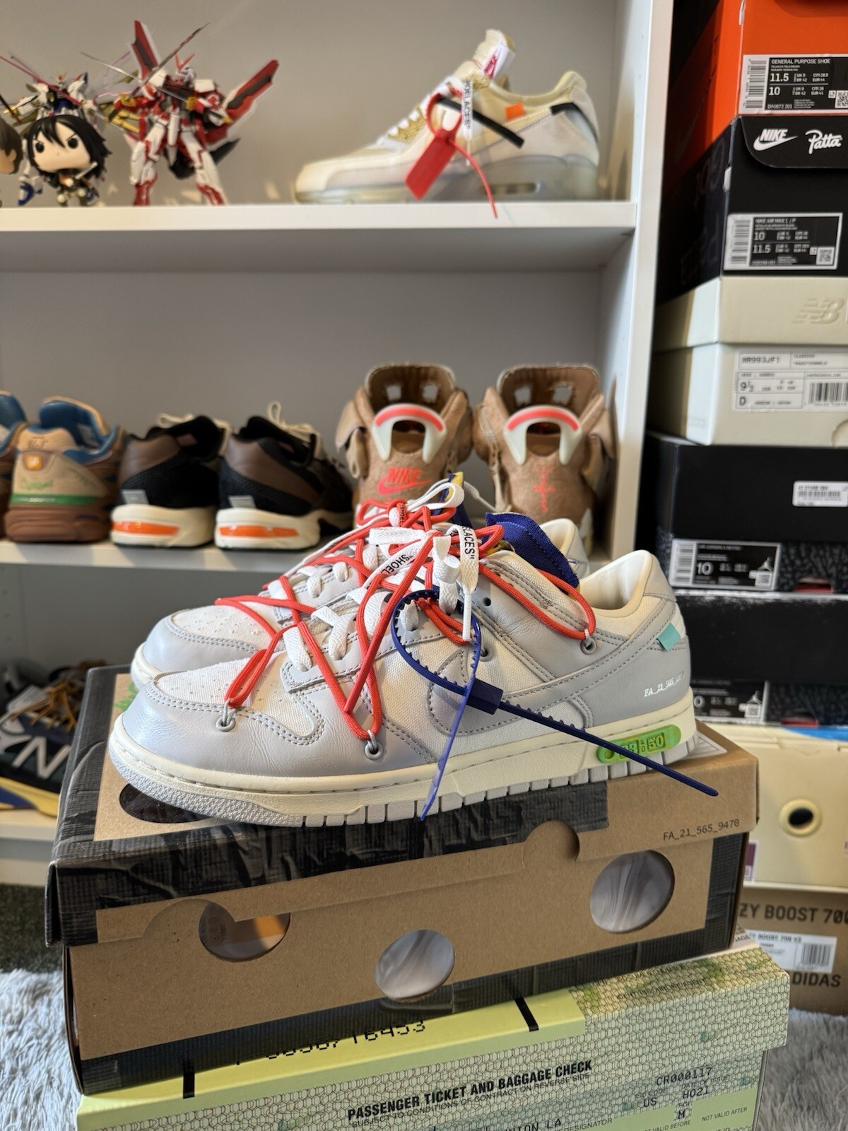 OFF WHITE X NIKE Taglia 9 Nike Off White x Dunk Low Lotto 23 di 50