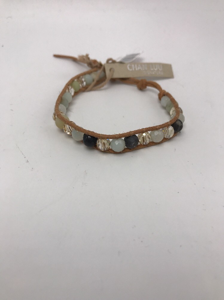 $85 CHAN LUU MULTI AMAZONITE CRYSTAL BRACELET (BG-5219) C105