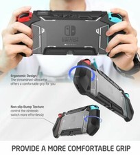 US Genuine For Nintendo Switch , 360 Ergonomic Grip Protective Case Cover BLACK