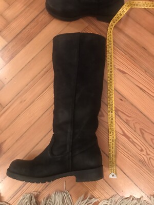 schwarze Stiefel Pure Nabuk Damen