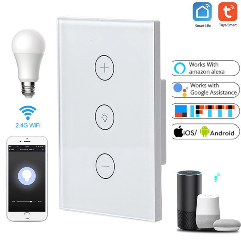 Miglior Dimmer Smart WiFi Tuya Economico - Touch Glass per LED