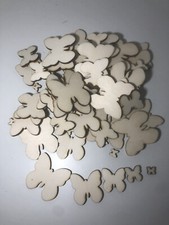 50 pezzi Farfalla in legno spessore 4 mm per decoupage - Cuore Di Legno grezzo