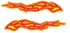 Flames L & R  Vinyl Decal Car Truck Cell Phone Laptop Flames For Side Of Car Etc